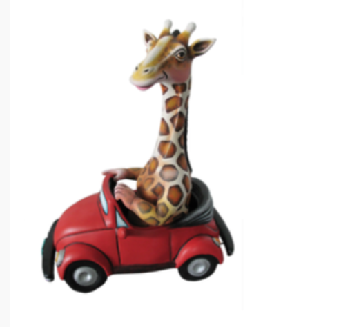 Carlos and Albert Giraffe in Beetle - Joyride